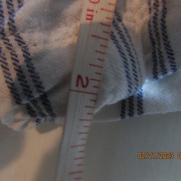 HOLLISTER ULTRA HIGH-RISE SHORTS SIZE XS PAPPER BAG WAIST STRIPED BLUE W… - Picture 8 of 9